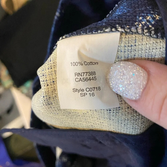 J. Crew Factory Basketweave Ikat Cotton Shorts Size 2 - Picture 5 of 6